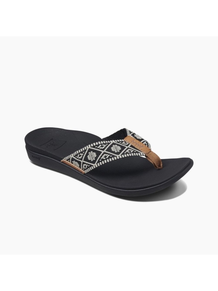 Reef Reef Ortho Woven Women's RF0A3VDNBLW slippers Reef Ortho Woven Women's Black/White RF0A3VDNBLW slippers online bestellen bij Kathmandu Outdoor & Travel