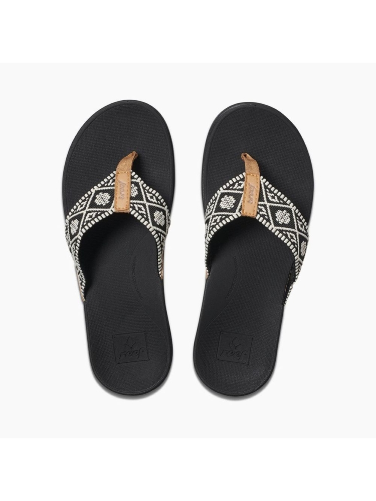 Reef Reef Ortho Woven Women's RF0A3VDNBLW slippers Reef Ortho Woven Women's Black/White RF0A3VDNBLW slippers online bestellen bij Kathmandu Outdoor & Travel