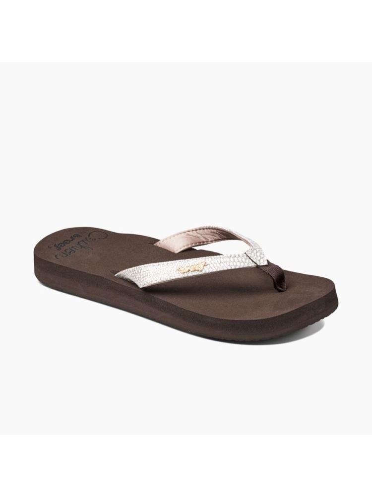 Reef Star Cushion Sassy Women's Brown/White RF001384BNW slippers online bestellen bij Kathmandu Outdoor & Travel