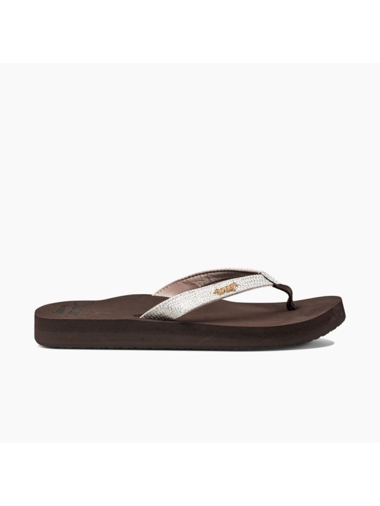 Reef Star Cushion Sassy Women's Brown/White RF001384BNW slippers online bestellen bij Kathmandu Outdoor & Travel