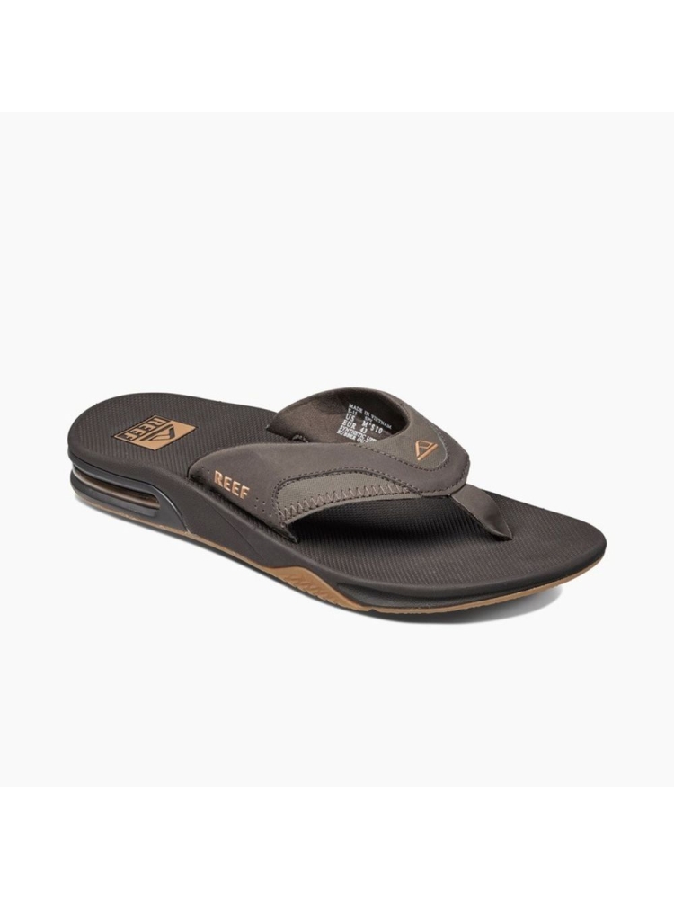 Reef Fanning Brown/Gum RF002026BGM slippers online bestellen bij Kathmandu Outdoor & Travel