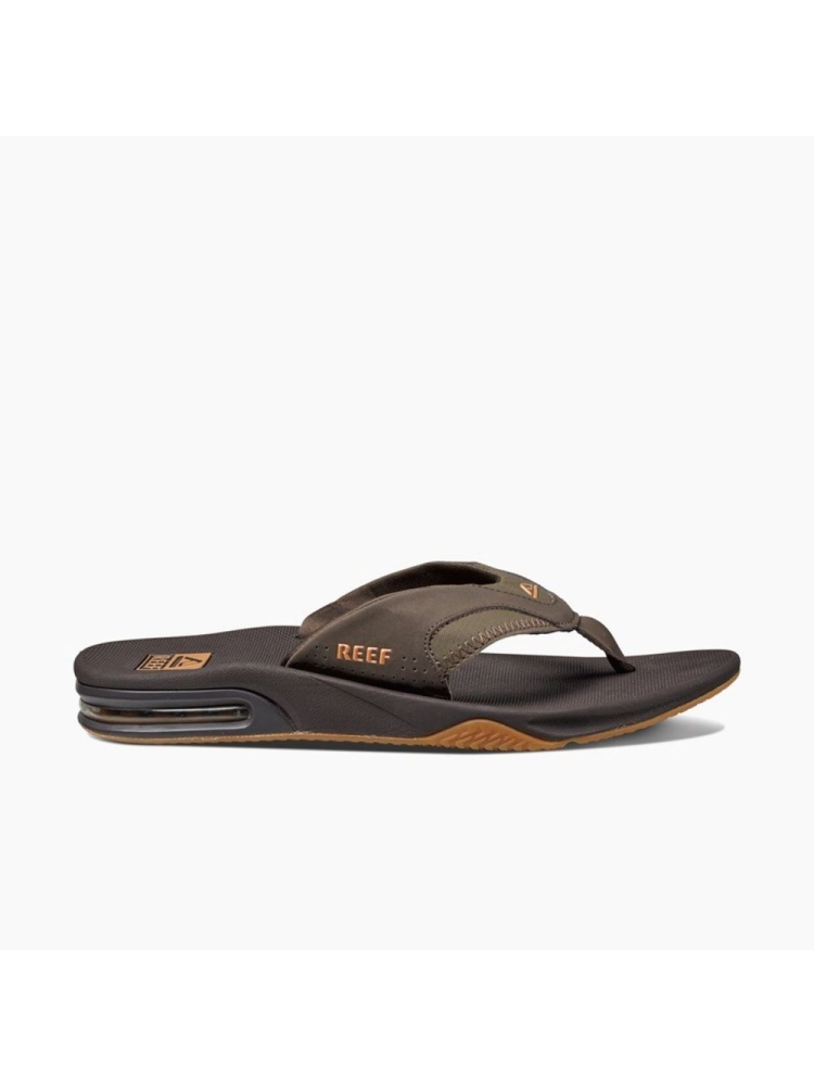Reef Fanning Brown/Gum RF002026BGM slippers online bestellen bij Kathmandu Outdoor & Travel