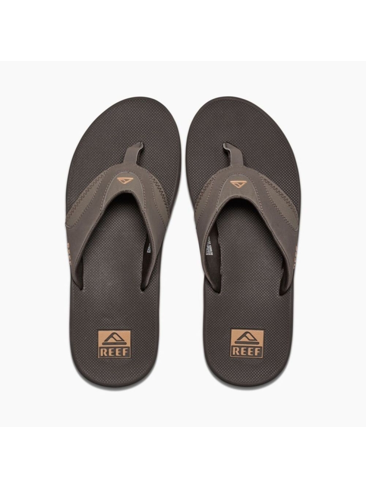 Reef Fanning Brown/Gum RF002026BGM slippers online bestellen bij Kathmandu Outdoor & Travel