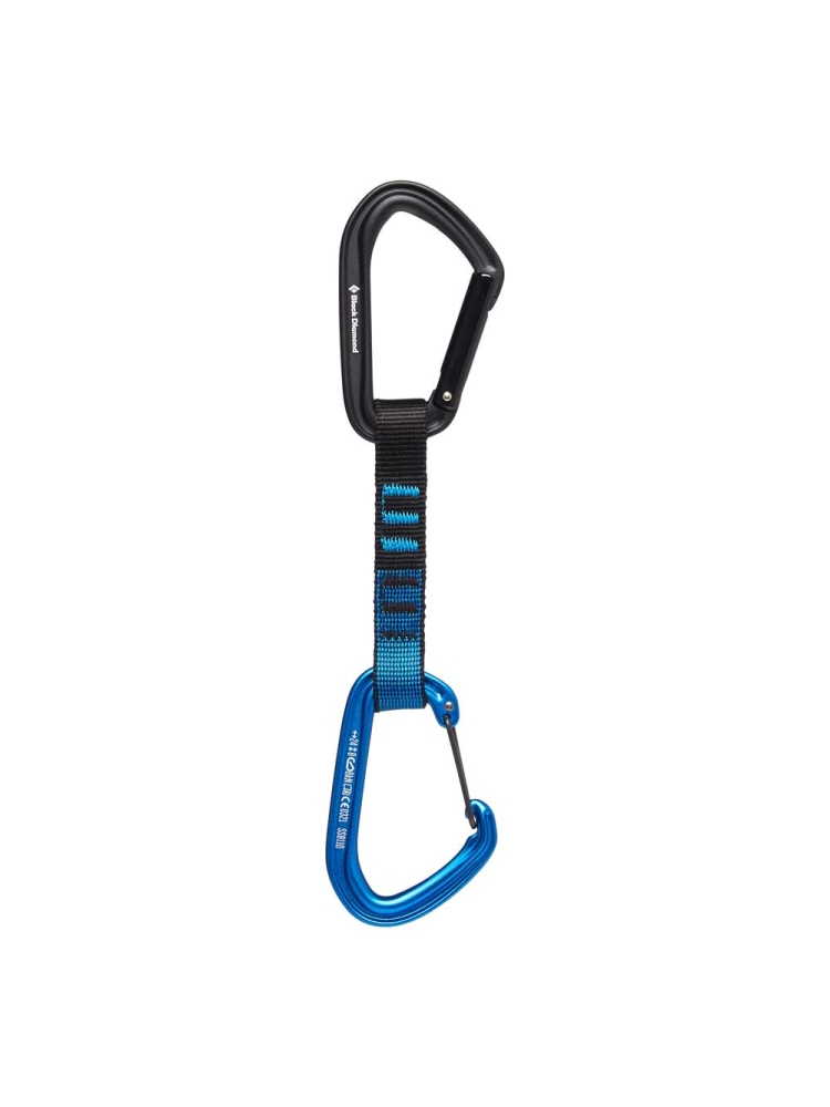 Black Diamond HotForge Hybrid Quickdraw 12cm Blue BD381117-Blue karabiners en setjes online bestellen bij Kathmandu Outdoor & Travel