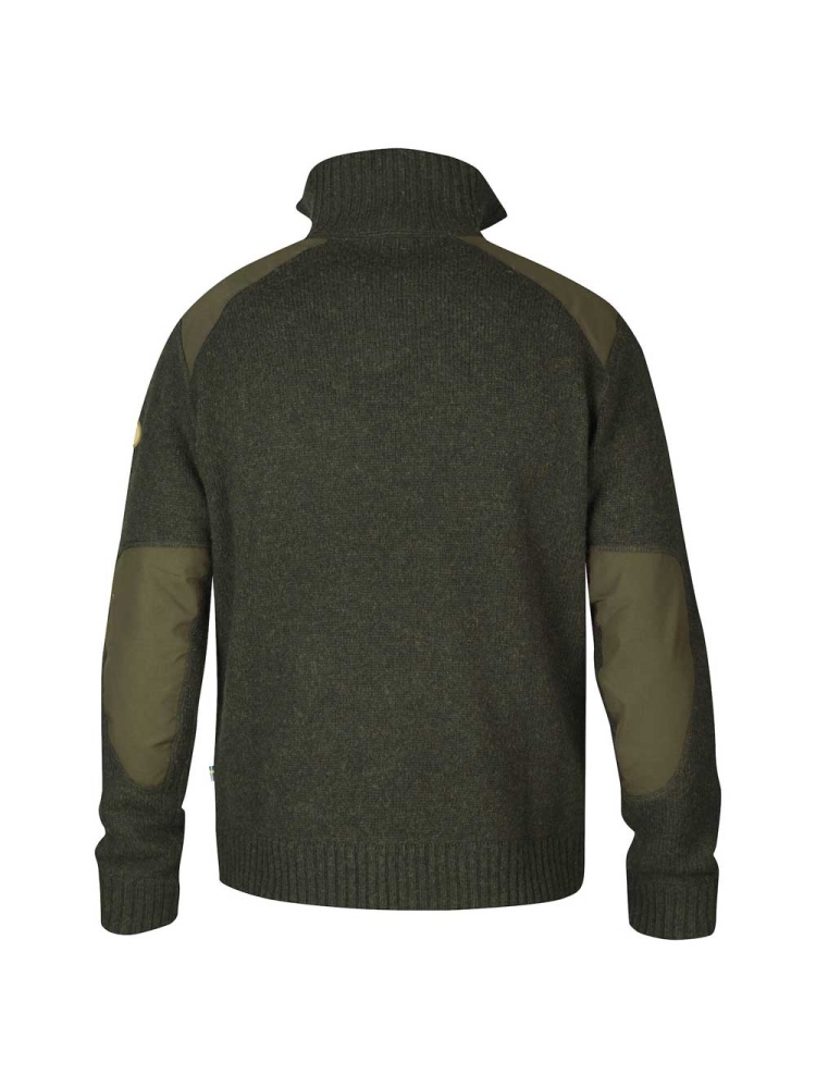 Fjällräven Koster Sweater Dark Olive 90487-633 fleeces en truien online bestellen bij Kathmandu Outdoor & Travel
