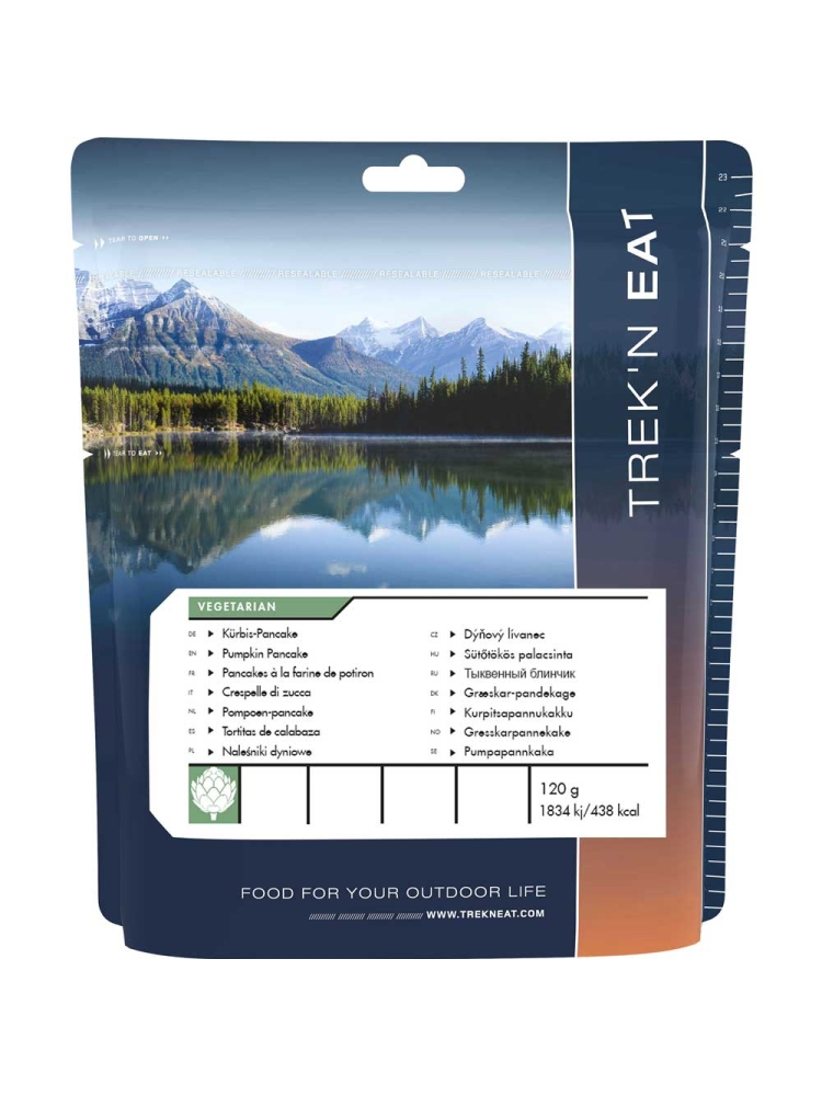 Trek n Eat Pumpkin Pancake . TR30101060 maaltijden en voedsel online bestellen bij Kathmandu Outdoor & Travel
