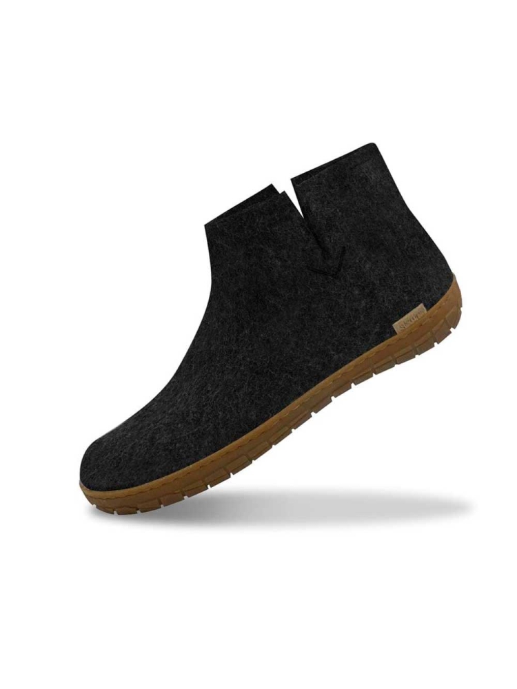 Glerups Boot Rubber Charcoal GR02-CHARCOAL/HNYRUB pantoffels en huissokken online bestellen bij Kathmandu Outdoor & Travel