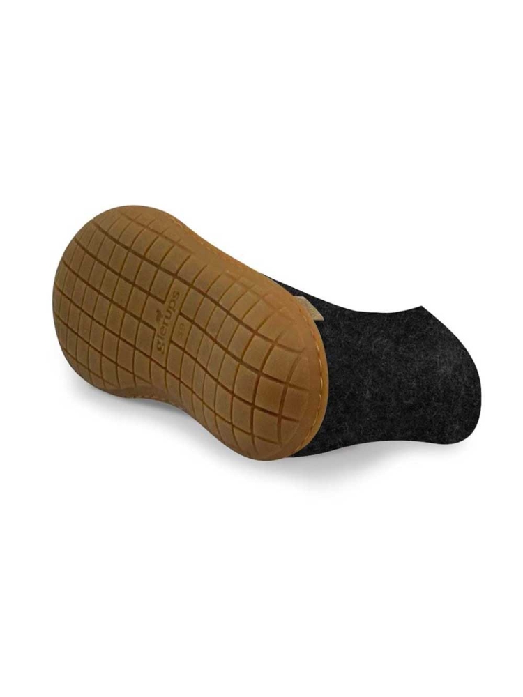 Glerups Boot Rubber Charcoal GR02-CHARCOAL/HNYRUB pantoffels en huissokken online bestellen bij Kathmandu Outdoor & Travel