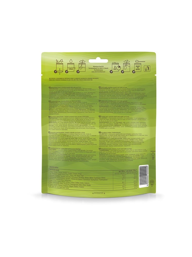 Adventure food Adventure food Knusper-Müsli 1 portie 1KM maaltijden en voedsel Adventure food Knusper-Müsli 1 portie . 1KM maaltijden en voedsel online bestellen bij Kathmandu Outdoor & Travel