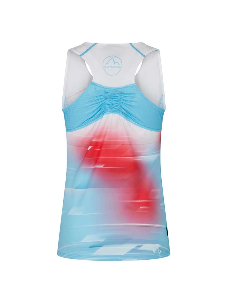 La Sportiva Sky Tank Women's Malibu Blue/White Q22-602000 shirts en tops online bestellen bij Kathmandu Outdoor & Travel