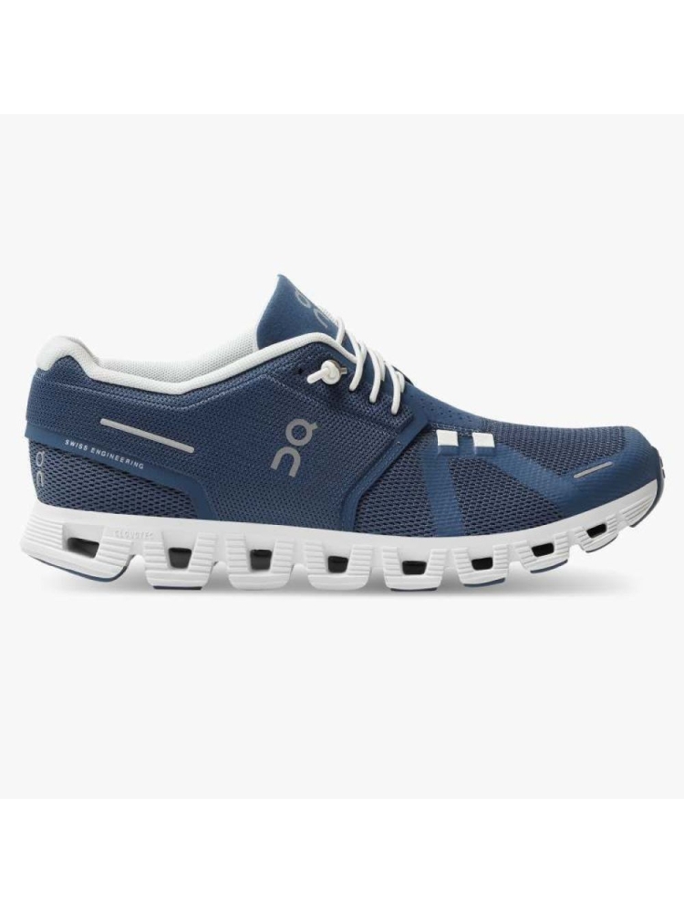 On-running Cloud 5 Women's Denim | White 59.98901 wandelschoenen dames online bestellen bij Kathmandu Outdoor & Travel