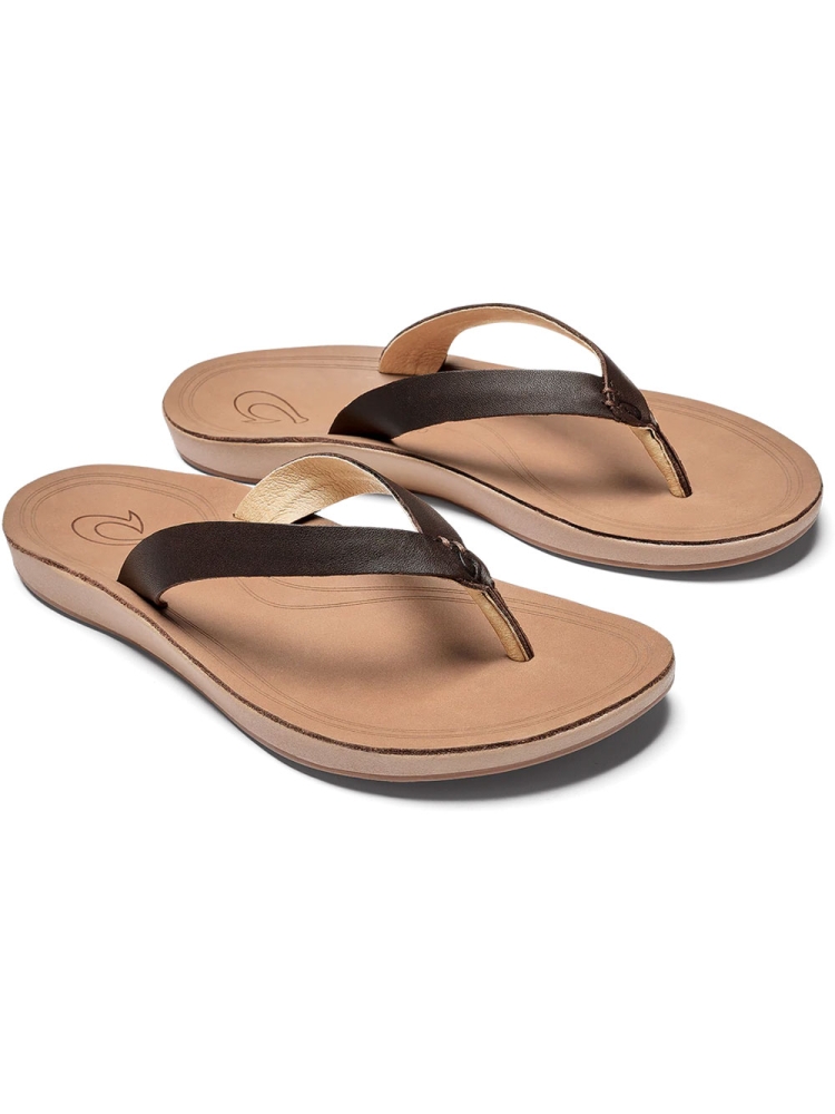 Olukai Olukai Nonohe Women's 20440-48GS slippers Olukai Nonohe Women's Dark Java/Golden Sand 20440-48GS slippers online bestellen bij Kathmandu Outdoor & Travel