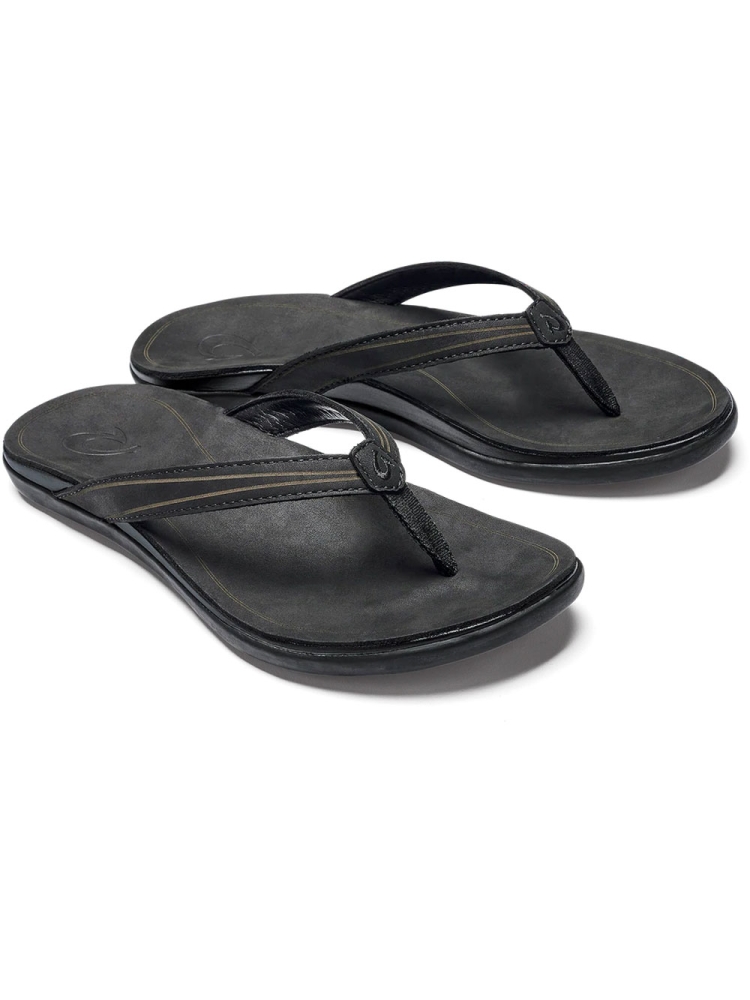 Olukai Aukai Women's Black/Black 20442-4040 slippers online bestellen bij Kathmandu Outdoor & Travel