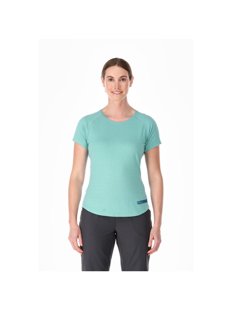 Rab Lateral Tee Women's Meltwater QCB-73-MEL shirts en tops online bestellen bij Kathmandu Outdoor & Travel