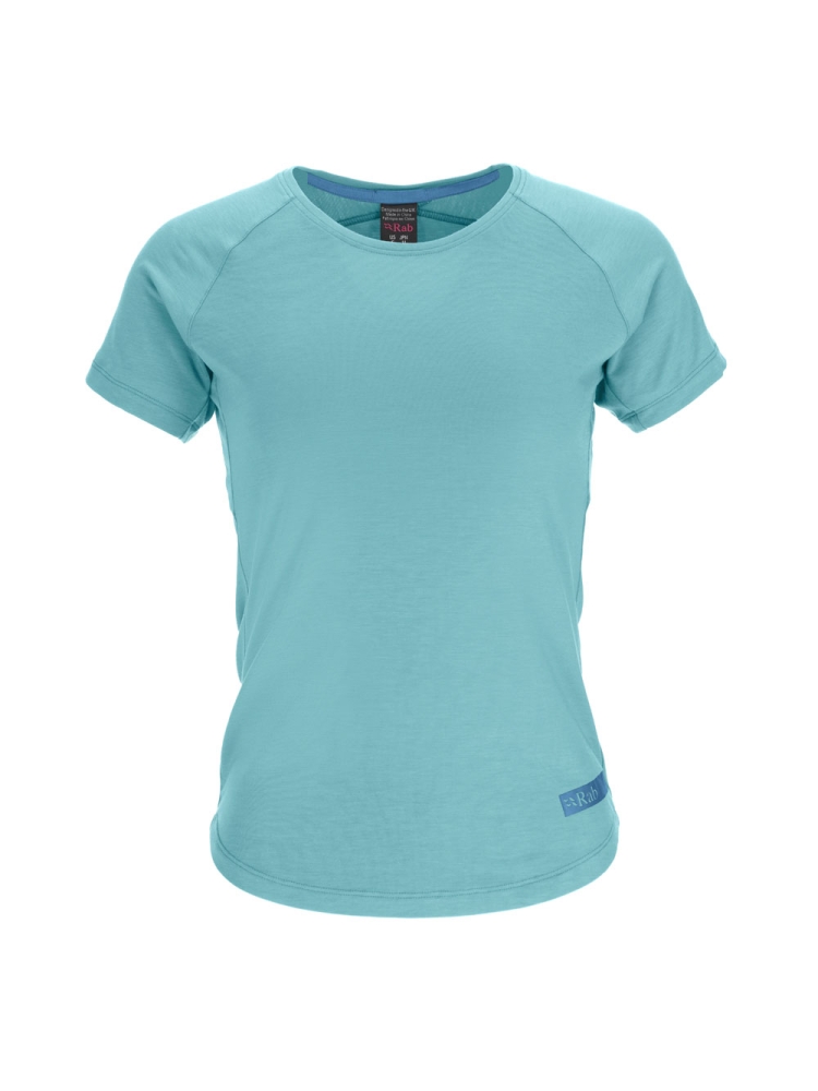 Rab Lateral Tee Women's Meltwater QCB-73-MEL shirts en tops online bestellen bij Kathmandu Outdoor & Travel