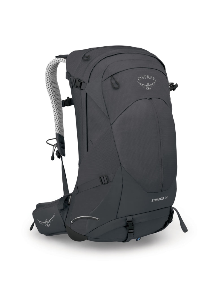 Osprey Stratos 34 Tunnel Vision Grey 10003565 dagrugzakken online bestellen bij Kathmandu Outdoor & Travel