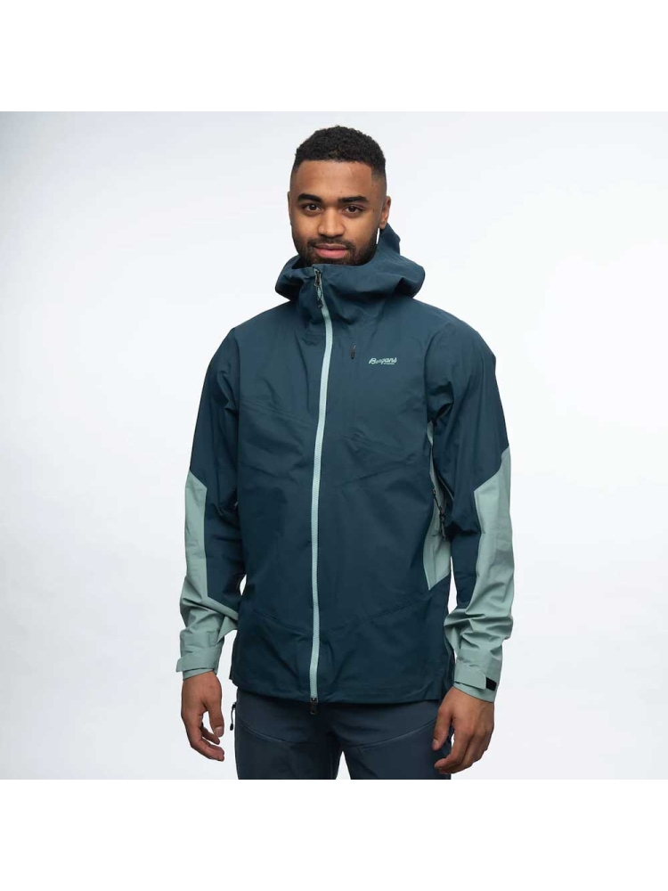 Bergans Rabot V2 3L Jacket Orion Blue/Misty Forest 1098-21477 jassen online bestellen bij Kathmandu Outdoor & Travel