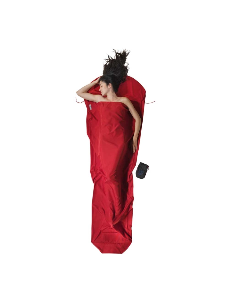 Cocoon MummyLiner, Microfiber Cranberry CMFM96 lakenzakken en liners online bestellen bij Kathmandu Outdoor & Travel