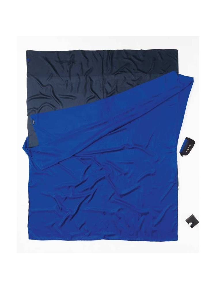 Cocoon Travelsheet Double, 100% Silk Tuareg / Ult blue CSD24/80 lakenzakken en liners online bestellen bij Kathmandu Outdoor & Travel