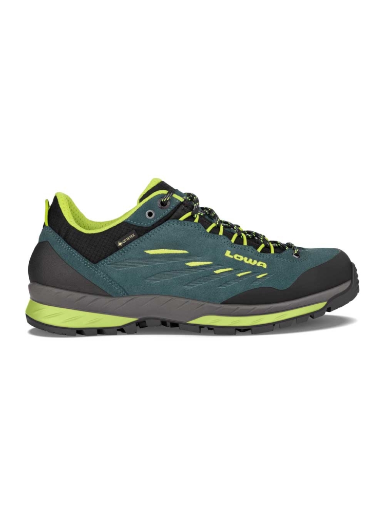Lowa Delago GTX Lo petrol-lime 211097-7402 wandelschoenen heren online bestellen bij Kathmandu Outdoor & Travel