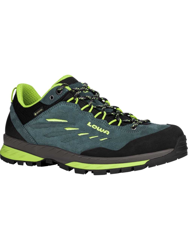 Lowa Delago GTX Lo petrol-lime 211097-7402 wandelschoenen heren online bestellen bij Kathmandu Outdoor & Travel