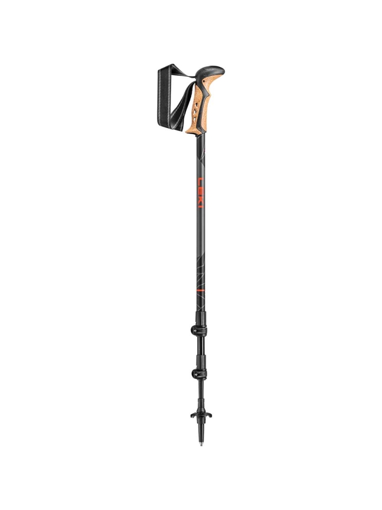 Leki Khumbu dark-anthracite/white/bright-r LT65220431 wandelstokken en gamaschen online bestellen bij Kathmandu Outdoor & Travel