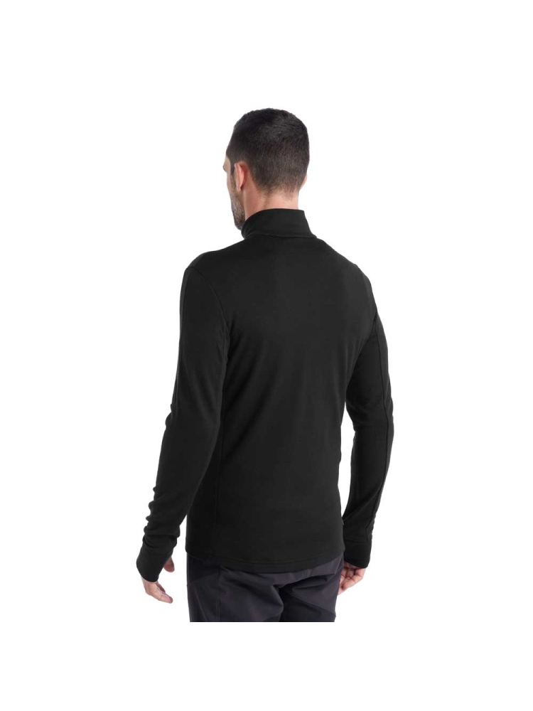 Icebreaker Quantum III Long Sleeve Zip Black 0A56FP-0011 fleeces en truien online bestellen bij Kathmandu Outdoor & Travel