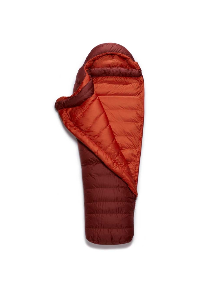 Rab Ascent 900 Oxblood Red QSD-39-OXB slaapzakken online bestellen bij Kathmandu Outdoor & Travel