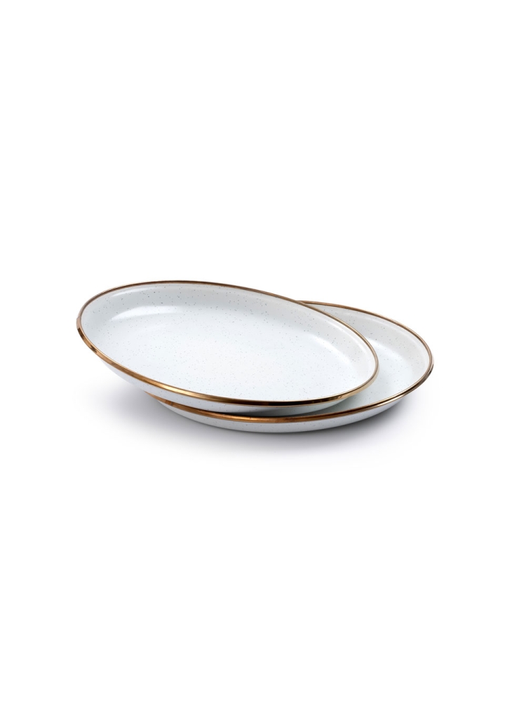 Barebones Small Plate Enamel 2 Pcs Egg Shell CKW-392 koken online bestellen bij Kathmandu Outdoor & Travel
