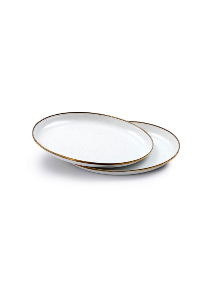 Barebones Plate Enamel 2 Pcs Egg Shell CKW-391 koken online bestellen bij Kathmandu Outdoor & Travel