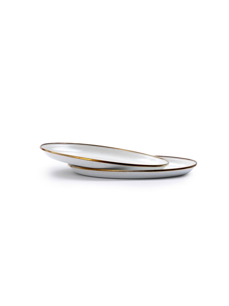 Barebones Plate Enamel 2 Pcs Egg Shell CKW-391 koken online bestellen bij Kathmandu Outdoor & Travel