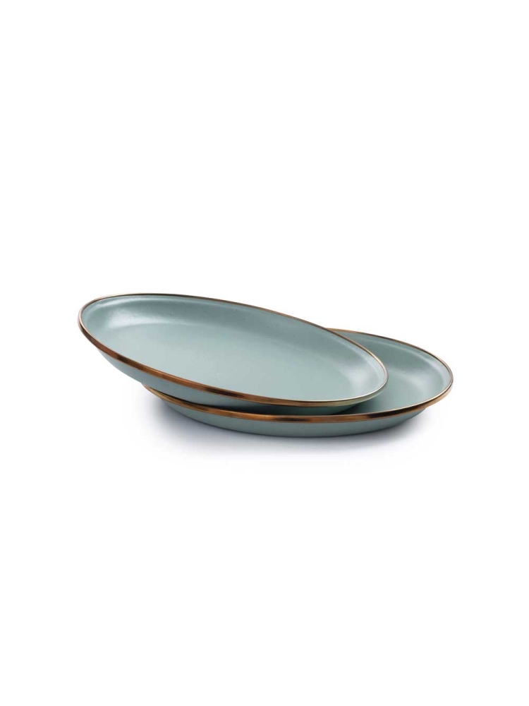 Barebones Small Plate Enamel 2 Pcs Mint CKW-427 koken online bestellen bij Kathmandu Outdoor & Travel