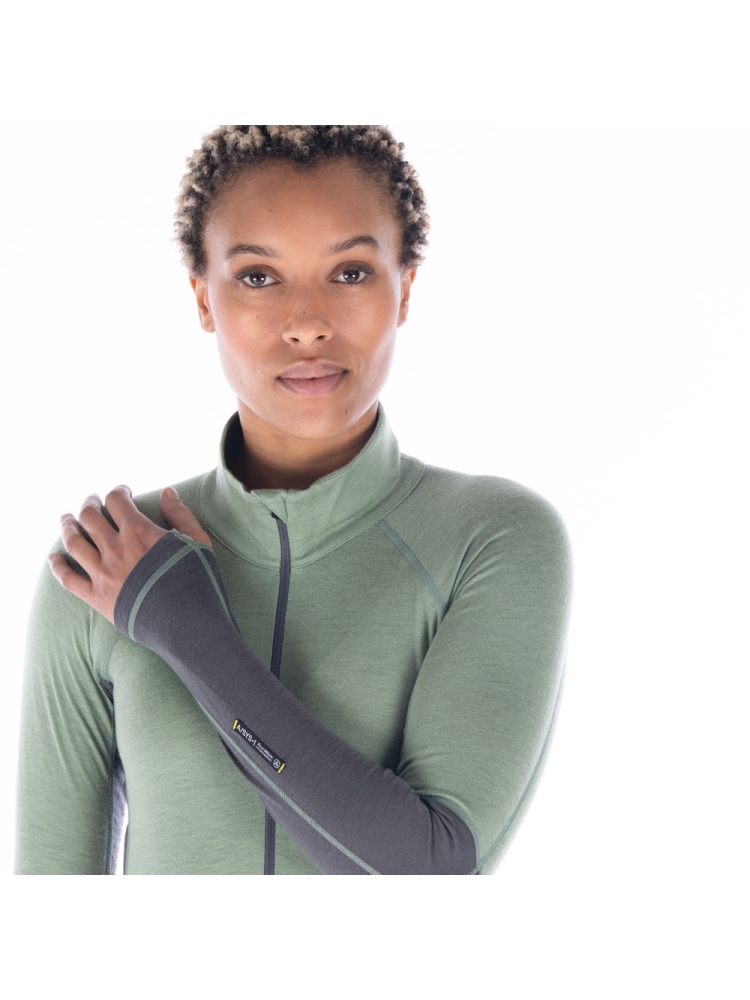 Artilect Flatiron 185 1/4 Zip Women's Sea Spray/Ash 2212113-Sea Spray/As onderkleding/thermokleding online bestellen bij Kathmandu Outdoor & Travel