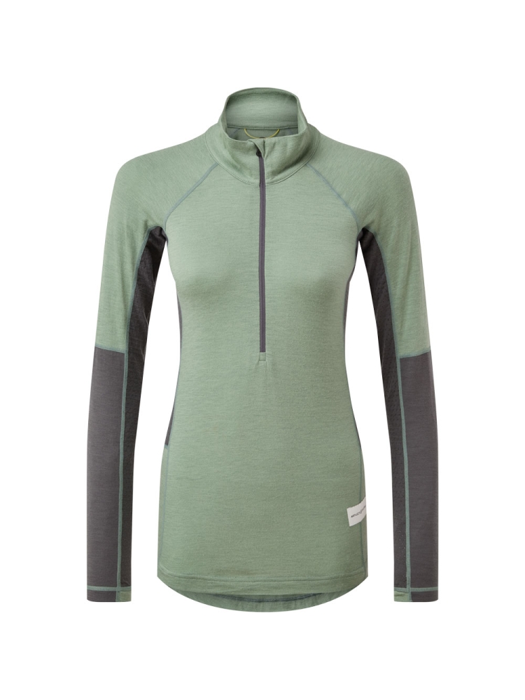 Artilect Flatiron 185 1/4 Zip Women's Sea Spray/Ash 2212113-Sea Spray/As onderkleding/thermokleding online bestellen bij Kathmandu Outdoor & Travel