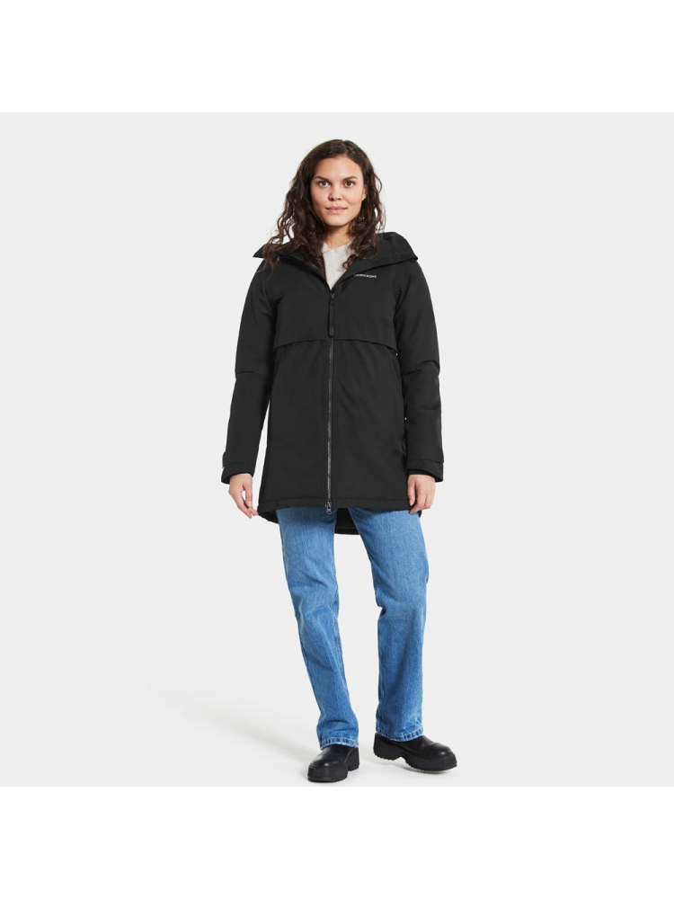 Didriksons Helle Parka 5 Women's Black 504301-060 jassen online bestellen bij Kathmandu Outdoor & Travel