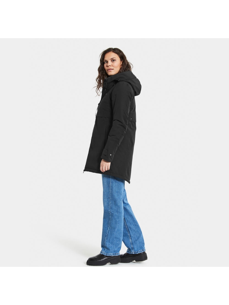 Didriksons Helle Parka 5 Women's Black 504301-060 jassen online bestellen bij Kathmandu Outdoor & Travel