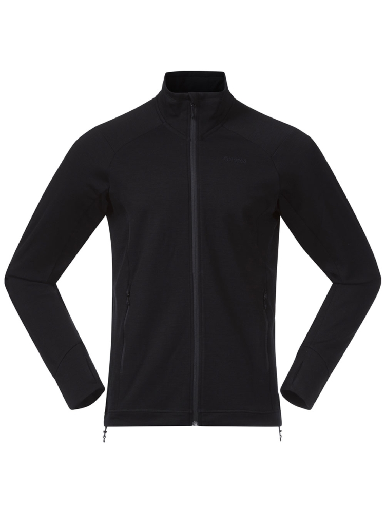 Bergans Ulstein Wool Jacket Black 9138-91 fleeces en truien online bestellen bij Kathmandu Outdoor & Travel