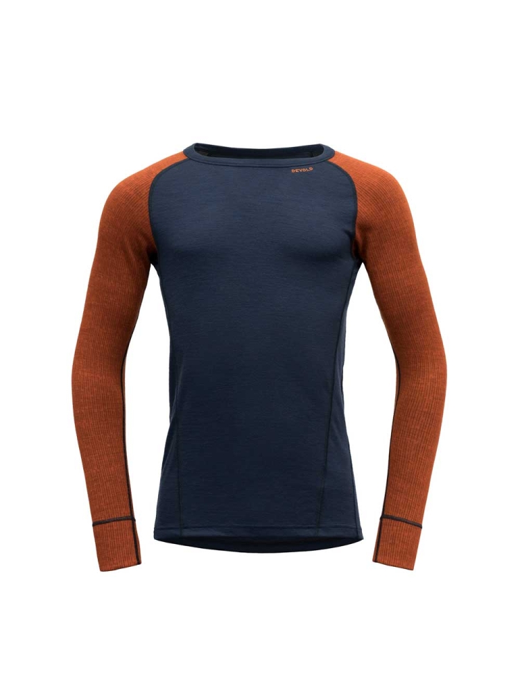 Devold Duo Active Merino 205 Shirt  FLAME/INK GO 202 224 A-130A onderkleding/thermokleding online bestellen bij Kathmandu Outdoor & Travel