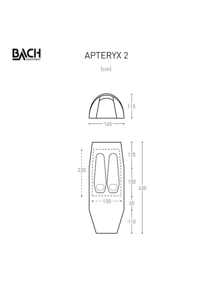 Bach Apteryx 2 Willow Bough Green B282976-7010 tenten online bestellen bij Kathmandu Outdoor & Travel
