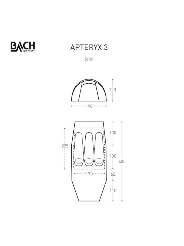 Bach Apteryx 3 Willow Bough Green B282977-7010 tenten online bestellen bij Kathmandu Outdoor & Travel