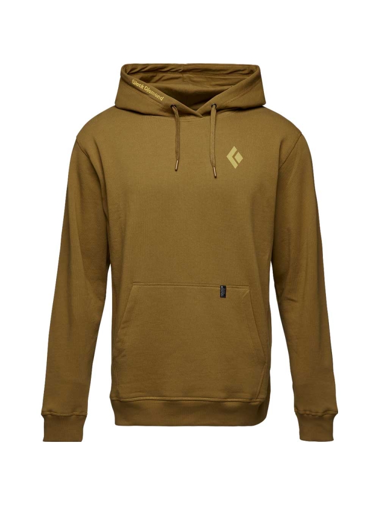 Black Diamond Mountain Badge Hoody Dark Curry AP730235-Dark Curry fleeces en truien online bestellen bij Kathmandu Outdoor & Travel