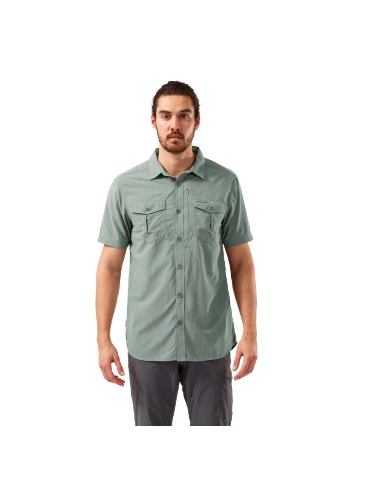 Craghoppers NosiLife Adventure II Short Sleeved Shirt Sage CMS60730F-Sage shirts en tops online bestellen bij Kathmandu Outdoor & Travel