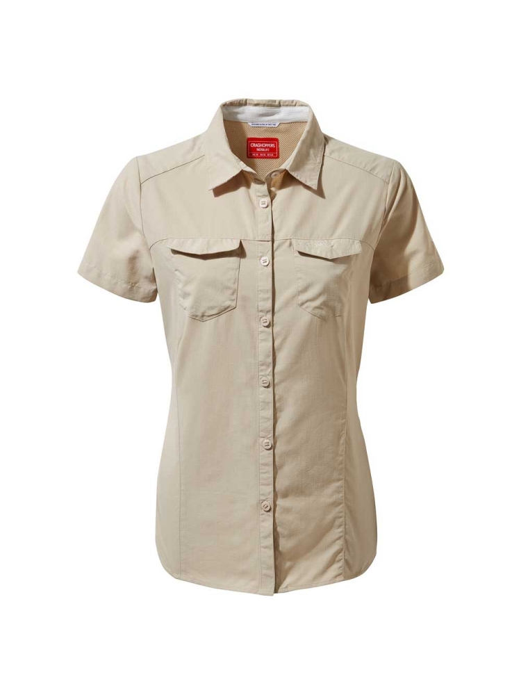 Craghoppers NosiLife Adventure II Short Sleeved Shirt Women's Desert Sand CWS484694-Desert San shirts en tops online bestellen bij Kathmandu Outdoor & Travel