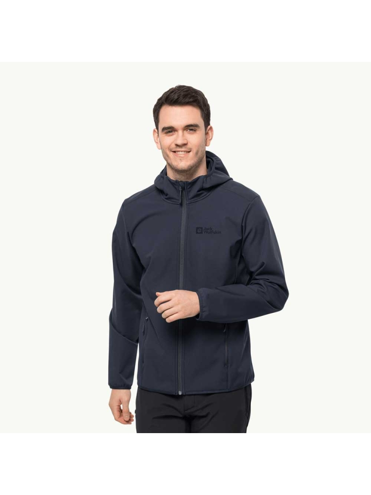 Jack Wolfskin Bornberg Hoody night blue 1307471-1010 jassen online bestellen bij Kathmandu Outdoor & Travel
