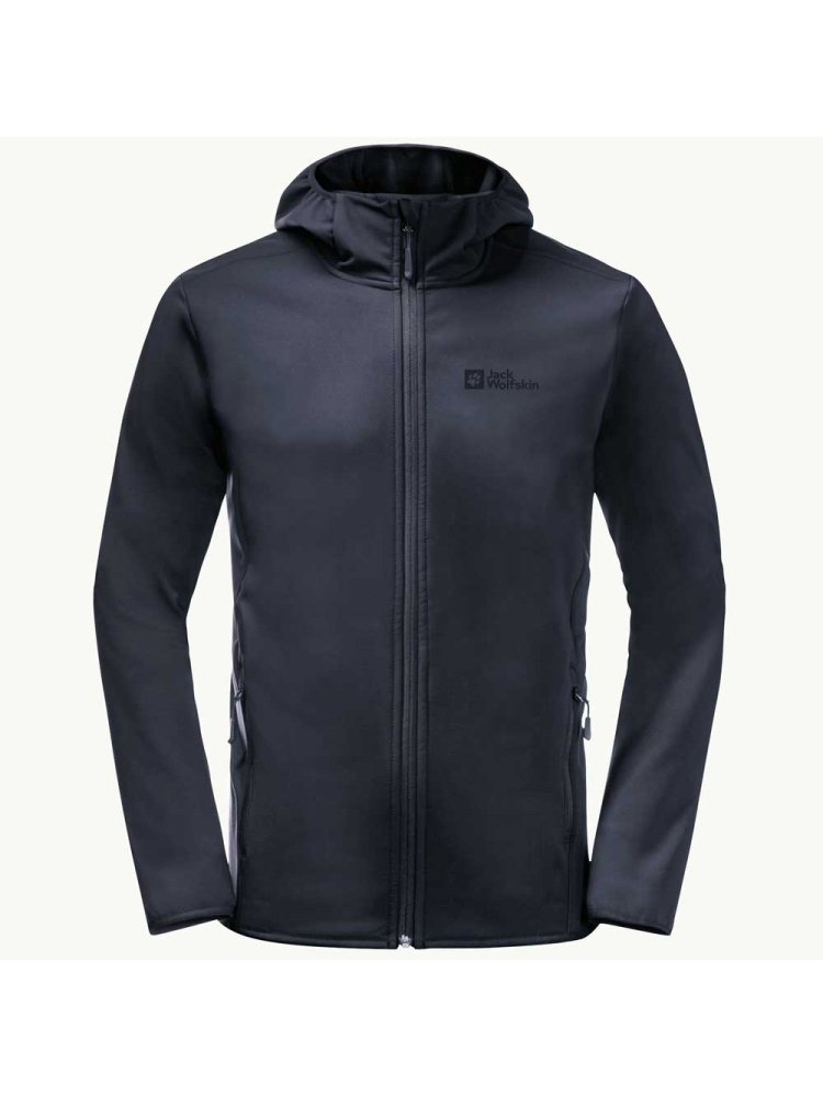 Jack Wolfskin Bornberg Hoody night blue 1307471-1010 jassen online bestellen bij Kathmandu Outdoor & Travel