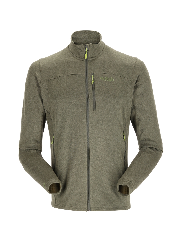 Rab Graviton Jacket Army QFF-57-ARM fleeces en truien online bestellen bij Kathmandu Outdoor & Travel