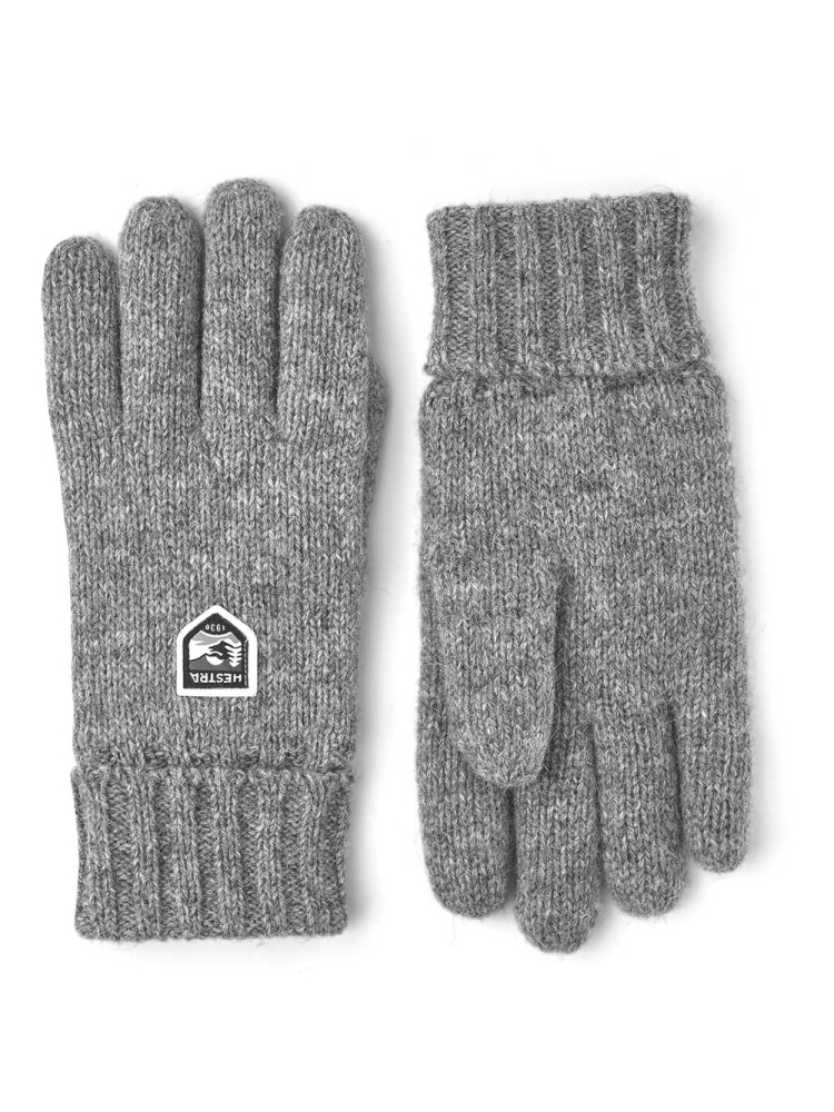 Hestra Basic Wool Glove Grey 63660-350 kleding accessoires online bestellen bij Kathmandu Outdoor & Travel