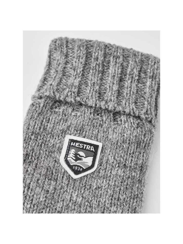 Hestra Basic Wool Glove Grey 63660-350 kleding accessoires online bestellen bij Kathmandu Outdoor & Travel