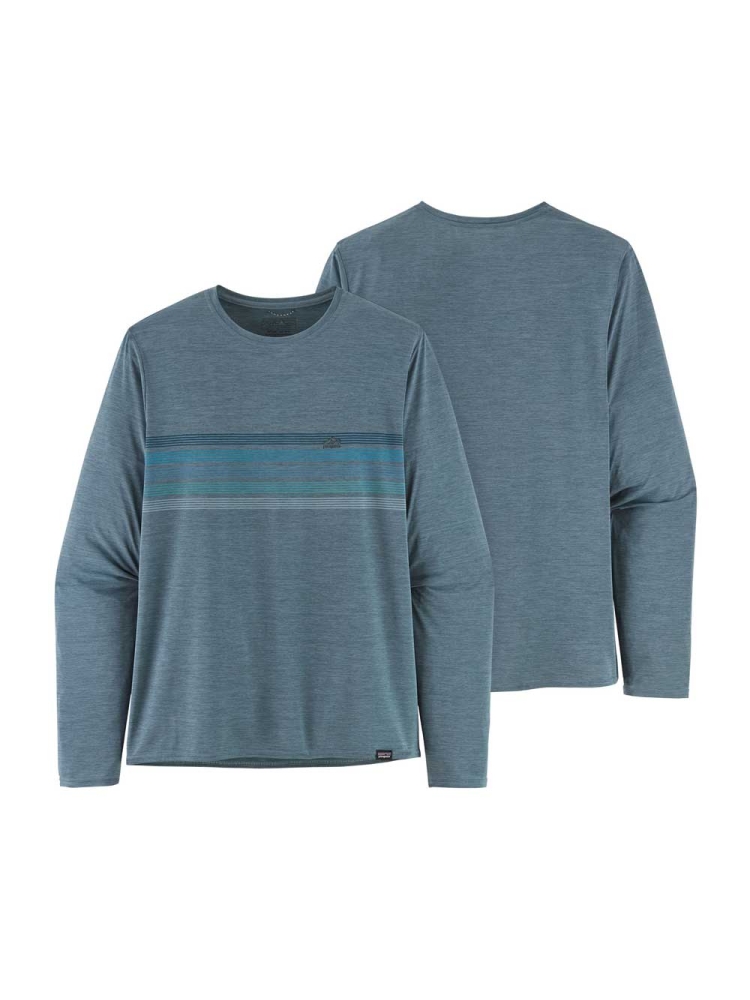 Patagonia L/S Cap Cool Daily Graphic Shirt Grey 45190-LIPX shirts en tops online bestellen bij Kathmandu Outdoor & Travel