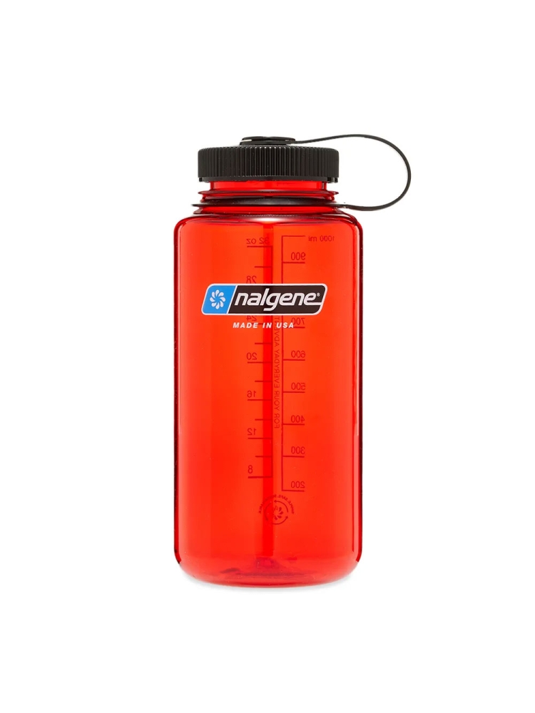 Nalgene Wide Mouth 1L Red N2020-3632 drinkflessen en thermosflessen online bestellen bij Kathmandu Outdoor & Travel